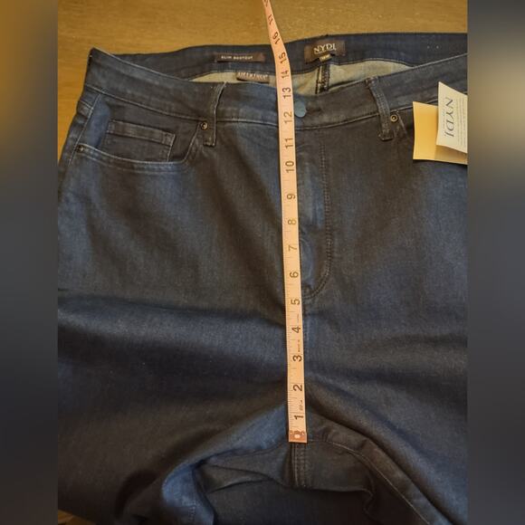 NYDJ Lift Tuck Slim Bootcut Jeans Rinse WINQ2880 Size 18W - Picture 5 of 15